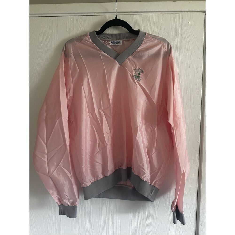 Lonsdale Academy St. Andrews Scotland Pink Retro Windbreaker